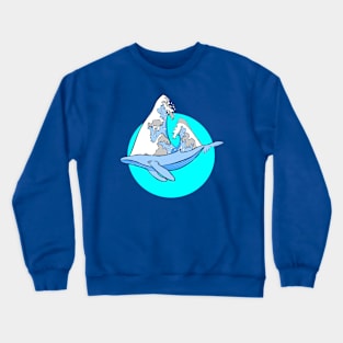 Blue Whale Crewneck Sweatshirt